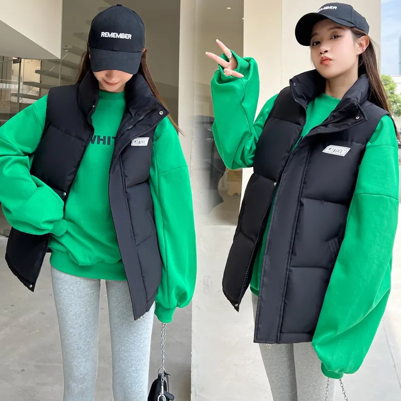 Puffer Vest Fashion Women - Güz Kış Sıcak Kırpılmış Yelek Ceketler