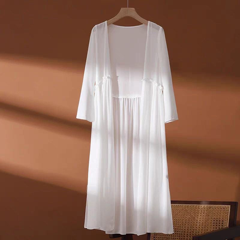 Kimono Cardigan Women - Kadın artı boyutu 6XL yaz şifon