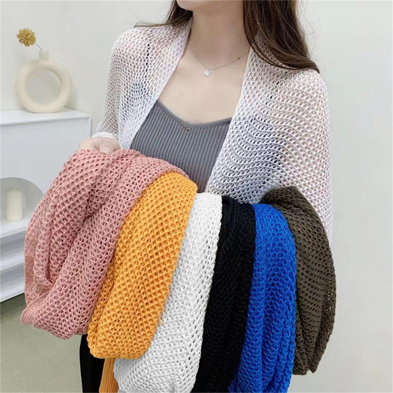 Kimono Cardigan Women - Yaz kadın düz renk uzun kollu