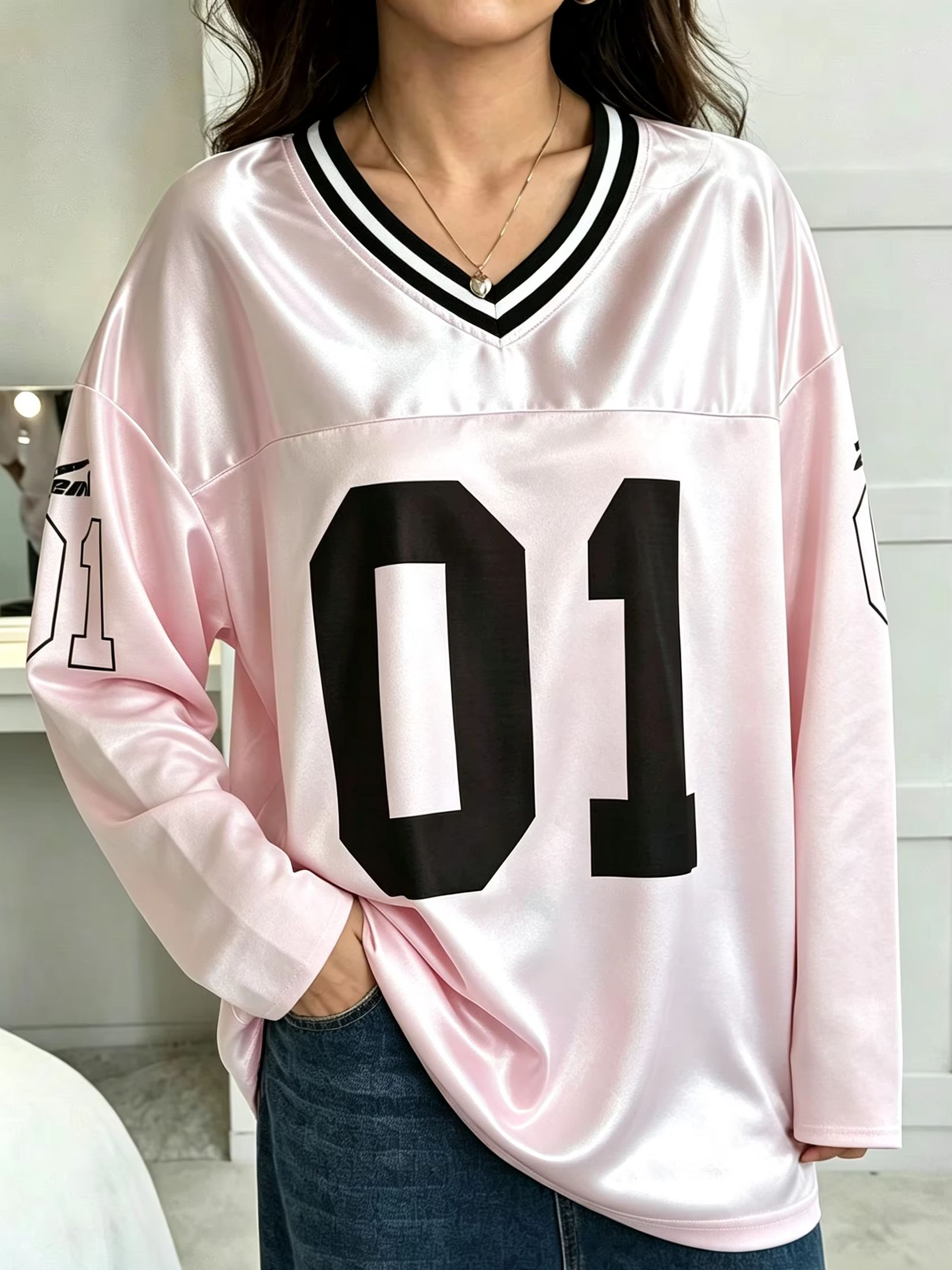 Women And Men Fashion - Erkek Kadın Vintage Uzun Kollu Oversize