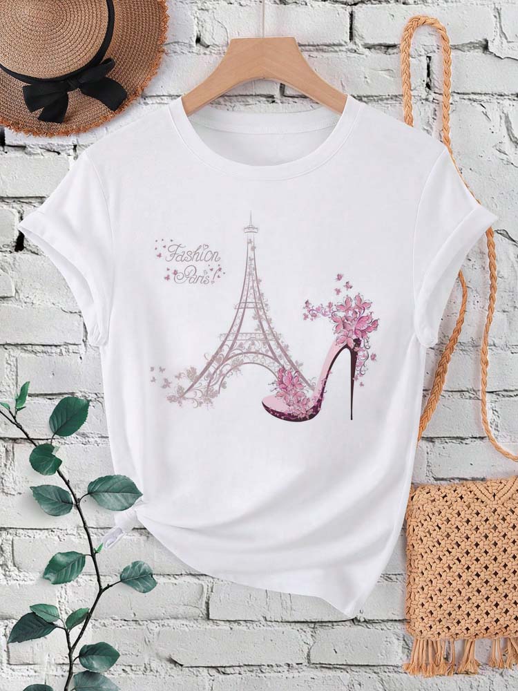 Women'S Fashion Paris - Moda Paris Eyfel Kulesi Baskı Kadın