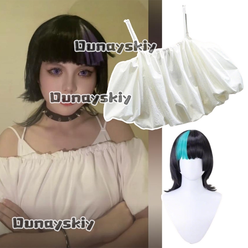 Off Shoulder Top - aBc01Hoshi Kirara Roro Cosplay Kostümleri Peruk