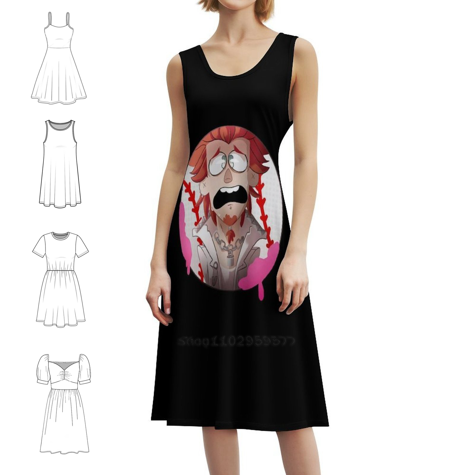 Women Fashion Gown - Leon Kuwata Boho Chic Elbise Zarif