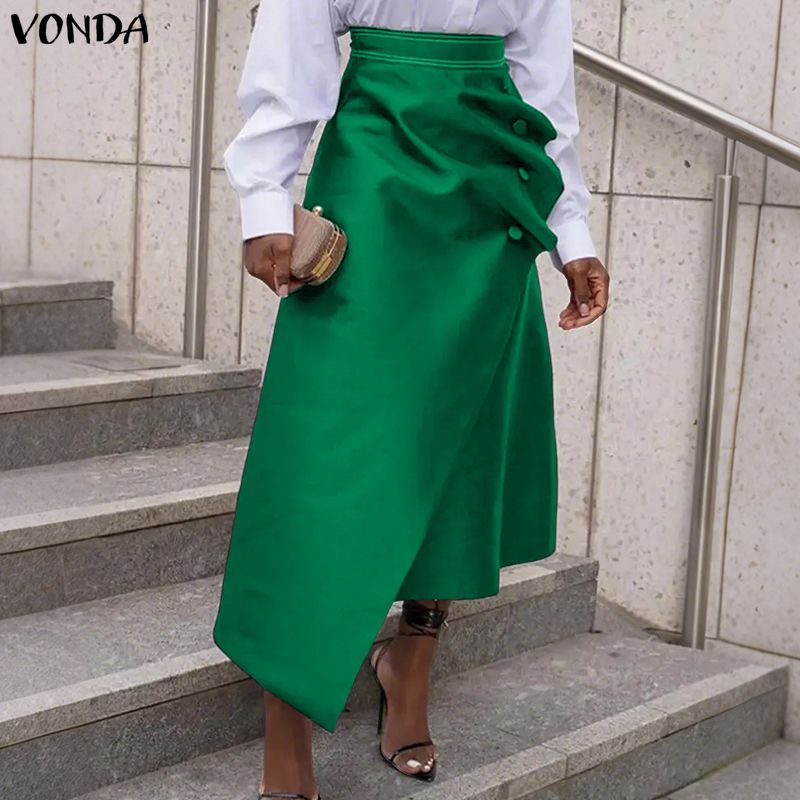 A-Line Skirt Midi - VONDA Artı Boyutu 5XL Zarif Kadın