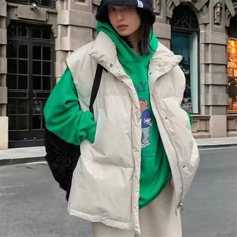 Puffer Vest Fashion Women - 2025 Yeni Kore Kış Yelek Ceketler