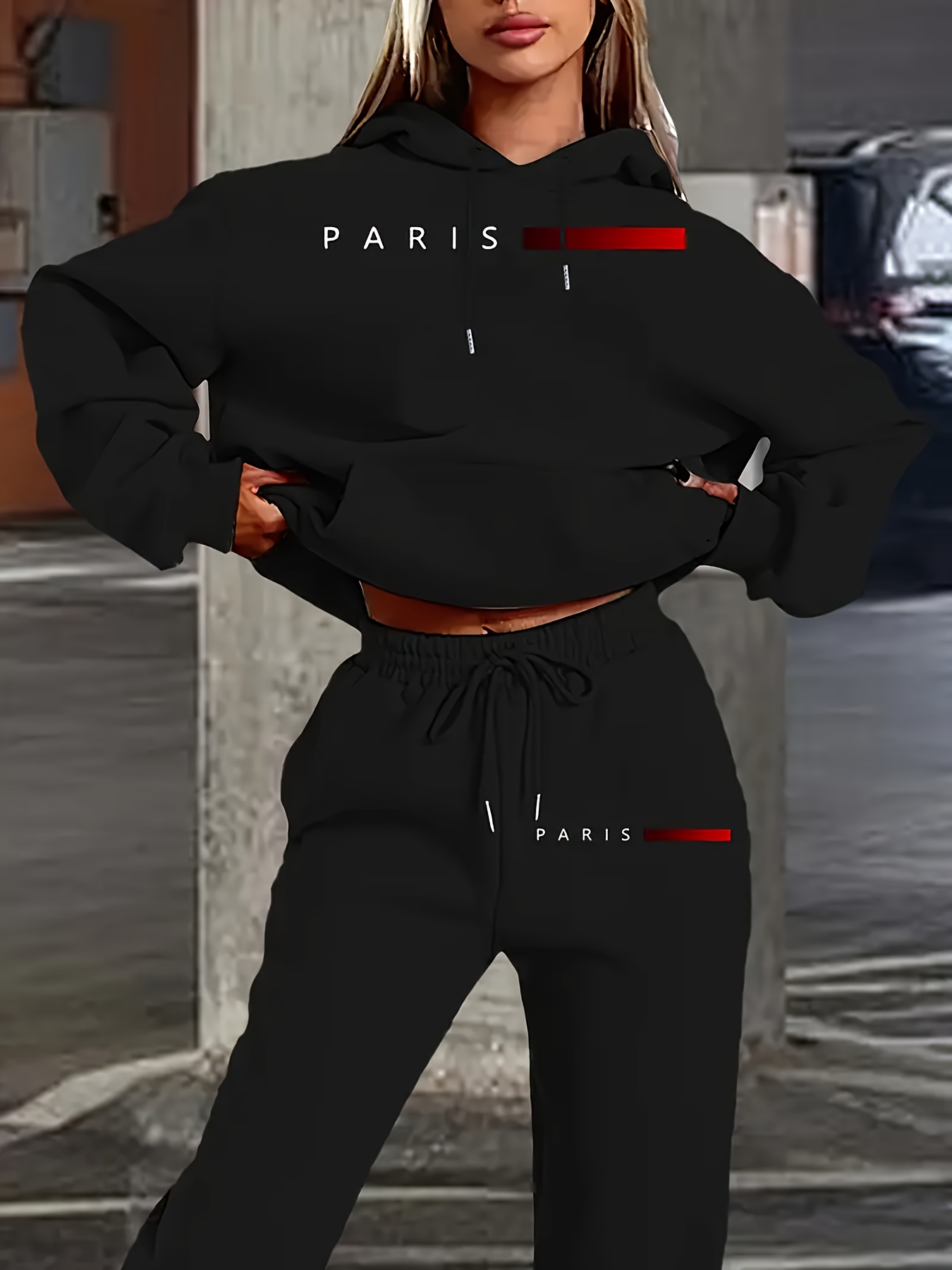 Women'S Fashion Paris - Yeni Kadın Takımları Kapüşonlu ve Pantolon
