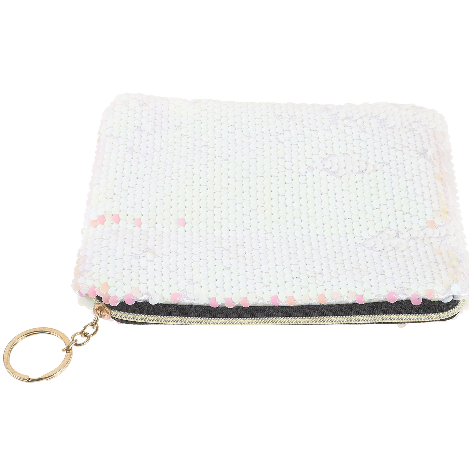 Coin Purse Women - 1 adet Payetli Pembe Dayanıklı Makyaj