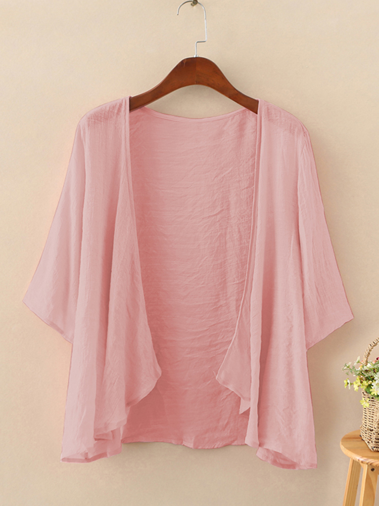 Moda katı hırka bayan yaz bluz - Kimono Cardigan Women incelemesi ve fiyatı