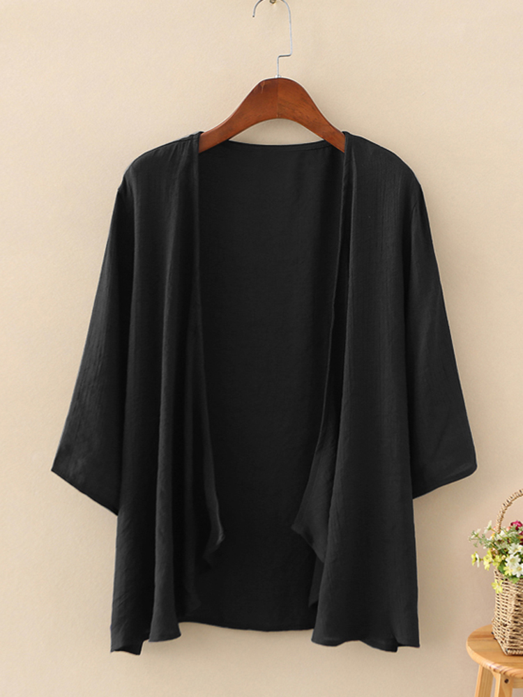Moda katı hırka bayan yaz bluz - Kimono Cardigan Women incelemesi ve fiyatı
