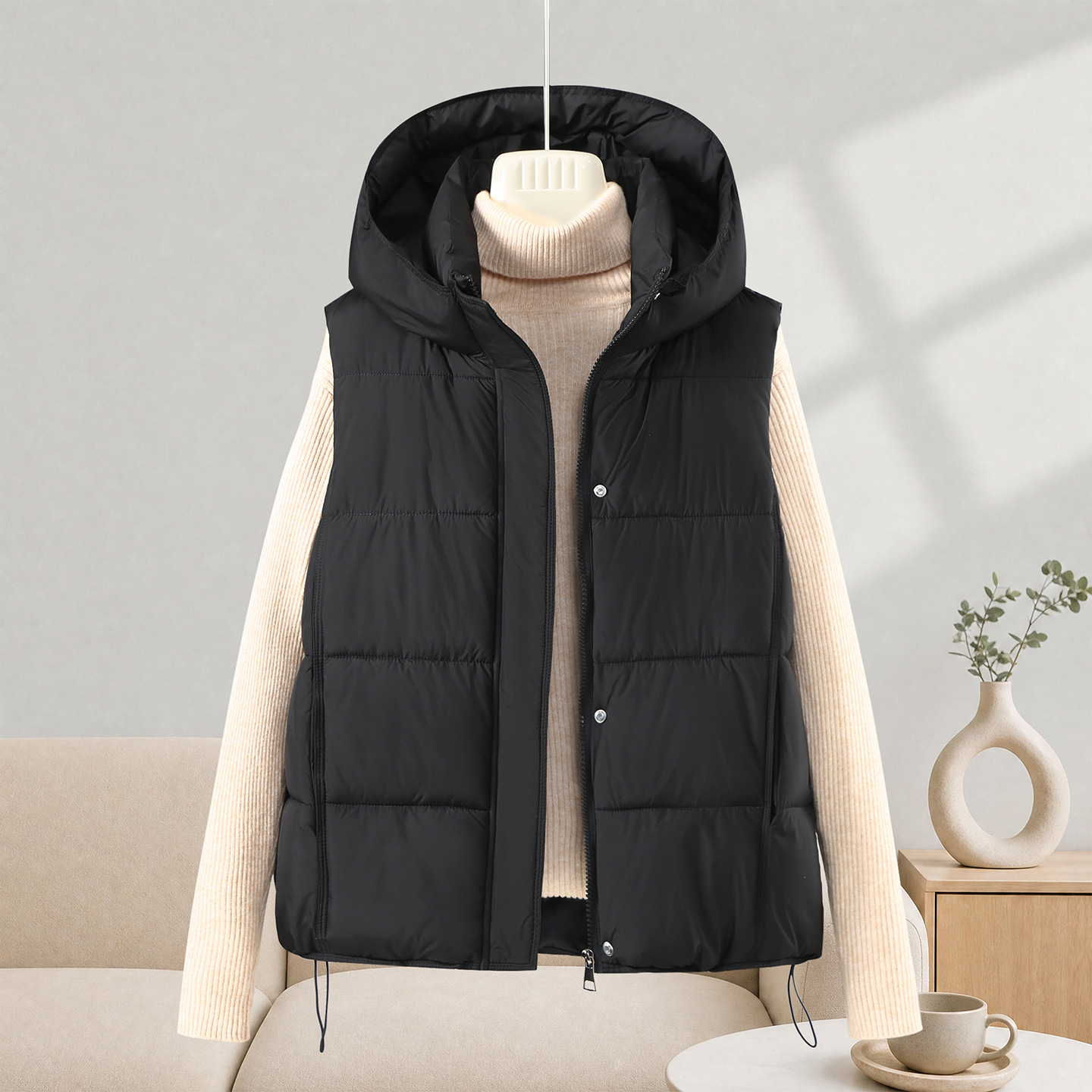 Moda Kolsuz Yelek Kadın Pamukl - Puffer Vest Fashion Women incelemesi ve fiyatı