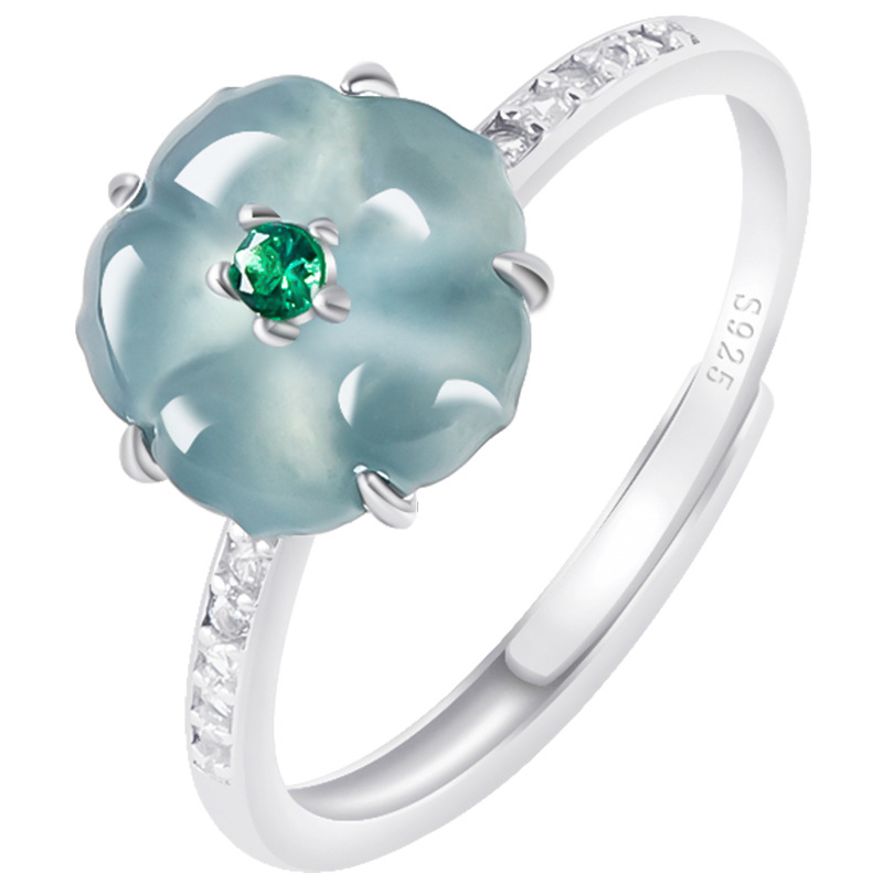 Mavi Burma Yeşim Taşı Çiçek Yü - Women Fashion Rings incelemesi ve fiyatı
