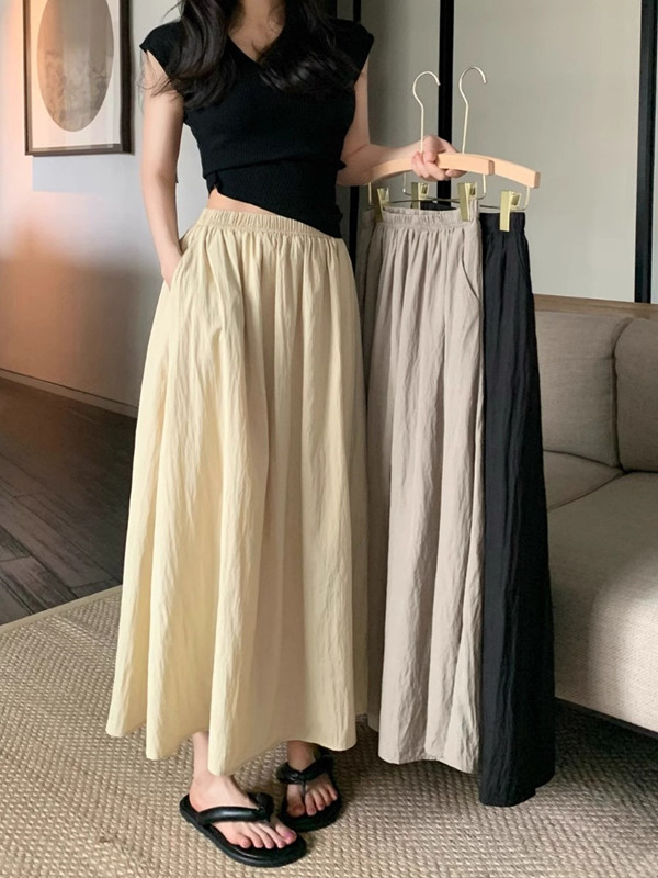 Ekstra Büyük Beden Buz İpek Yü - A-Line Skirt Midi incelemesi ve fiyatı