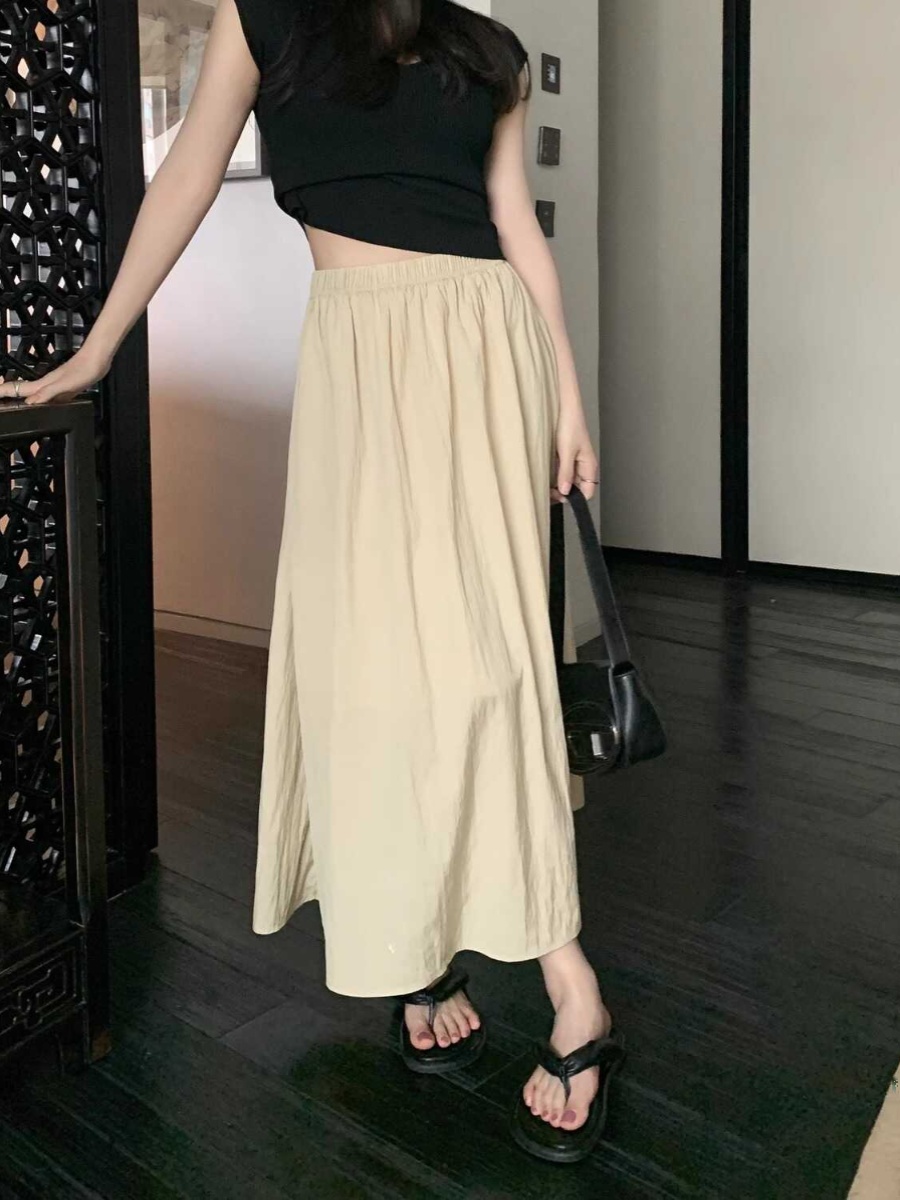 Ekstra Büyük Beden Buz İpek Yü - A-Line Skirt Midi incelemesi ve fiyatı