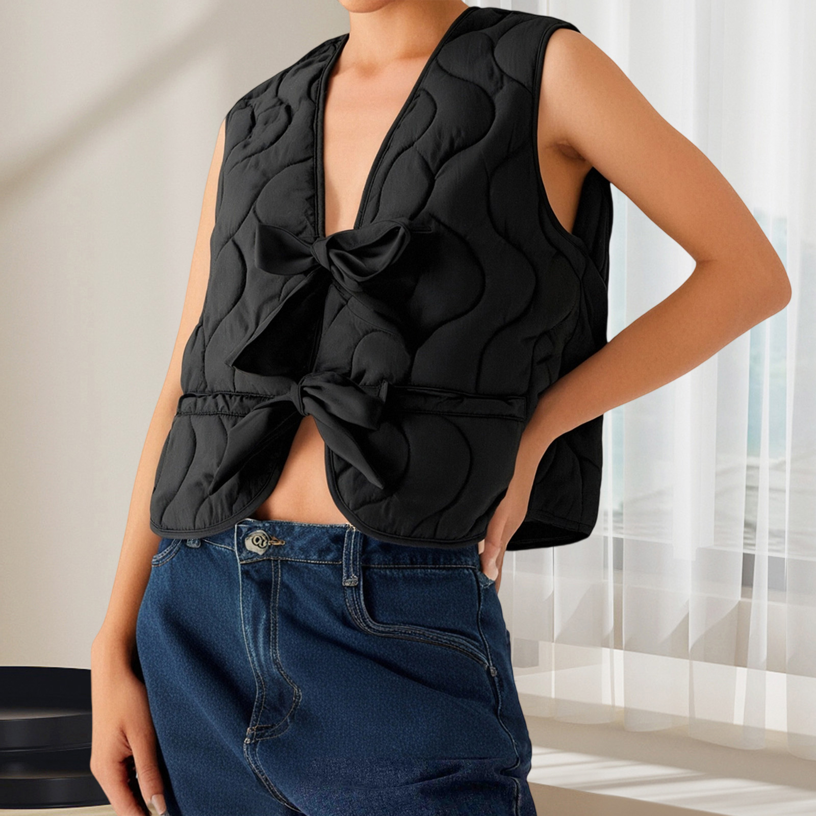 Kadın Şişme Dantelli Tek Renk  - Puffer Vest Fashion Women incelemesi ve fiyatı