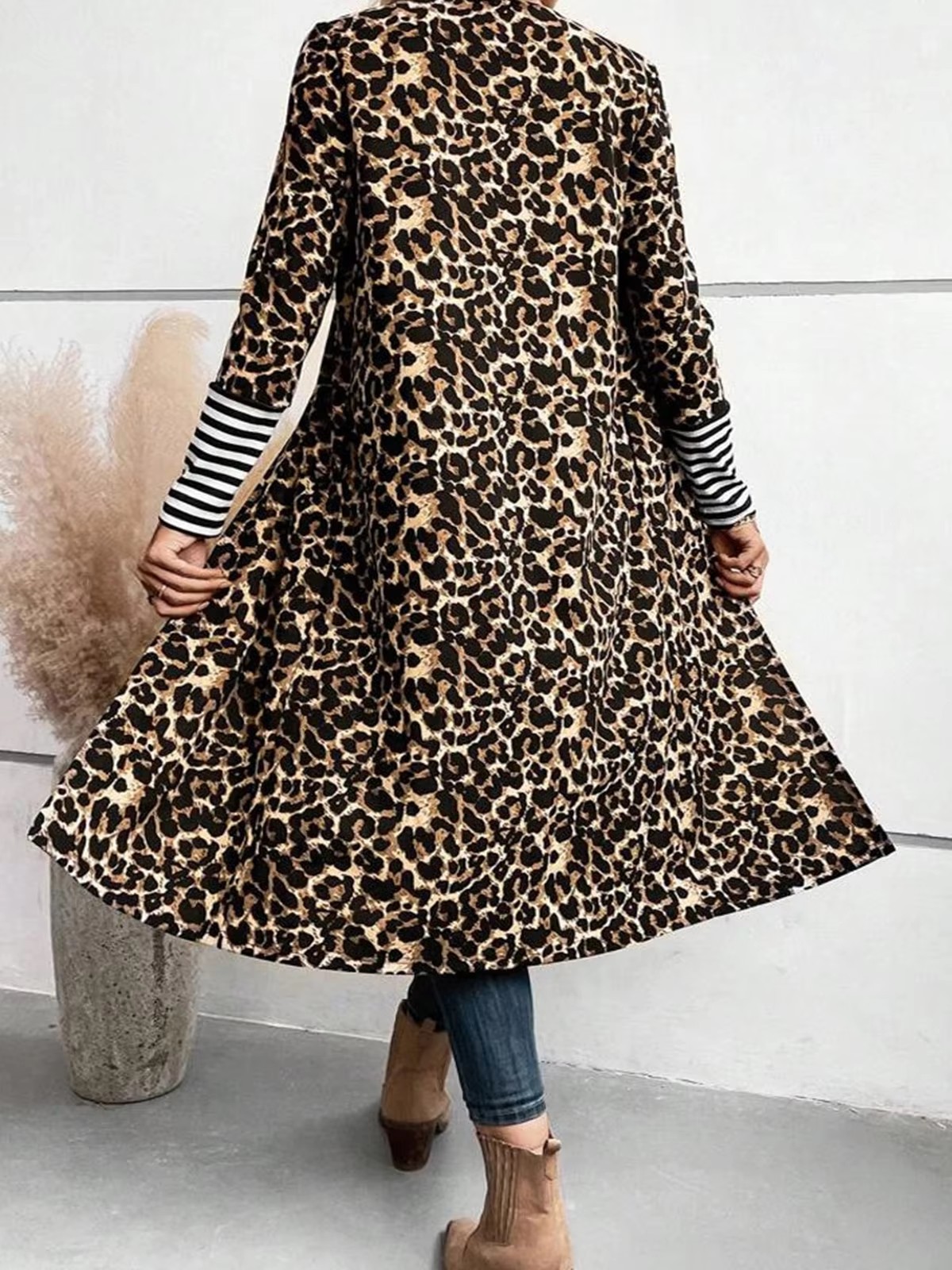 Büyük Beden Kadın Leopar Desen - Kimono Cardigan Women incelemesi ve fiyatı