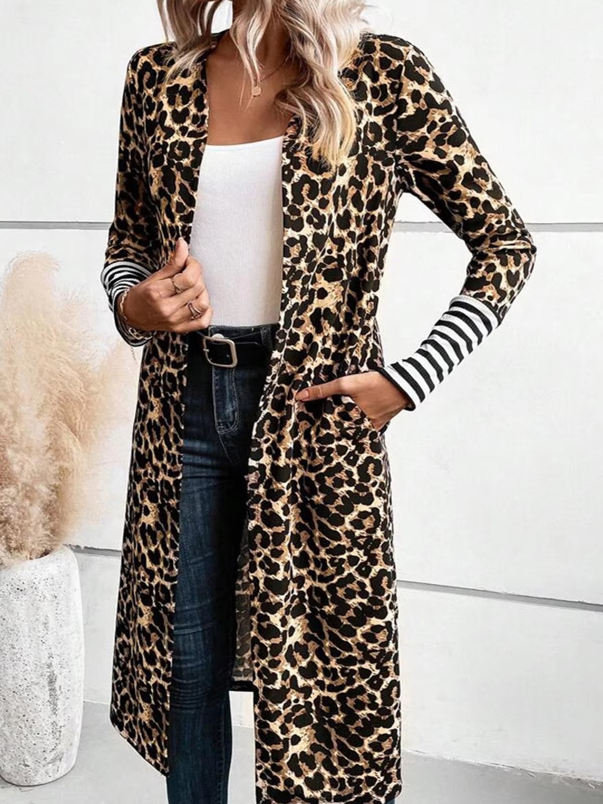 Büyük Beden Kadın Leopar Desen - Kimono Cardigan Women incelemesi ve fiyatı