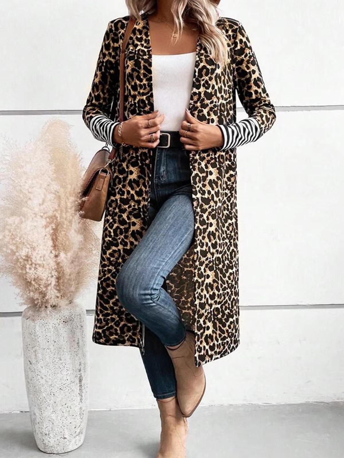 Büyük Beden Kadın Leopar Desen - Kimono Cardigan Women incelemesi ve fiyatı