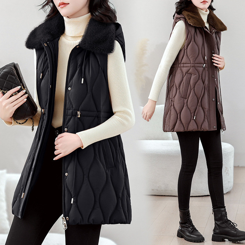 Kadınlar İçin Orta Uzunlukta Ş - Puffer Vest Fashion Women incelemesi ve fiyatı