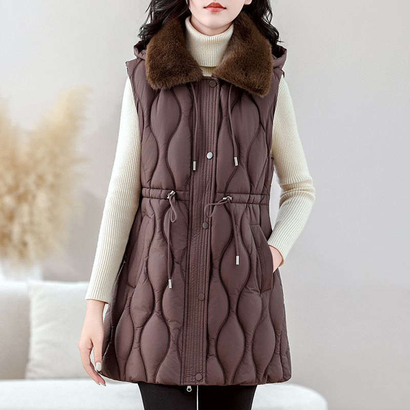 Kadınlar İçin Orta Uzunlukta Ş - Puffer Vest Fashion Women incelemesi ve fiyatı