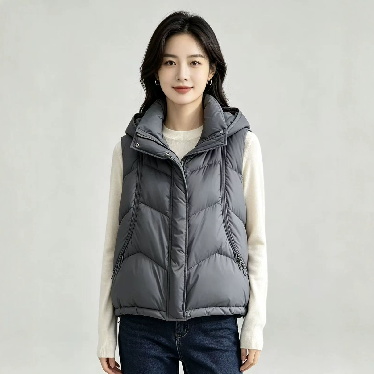Sonbahar Kış Kadın Şişme Pamuk - Puffer Vest Fashion Women incelemesi ve fiyatı