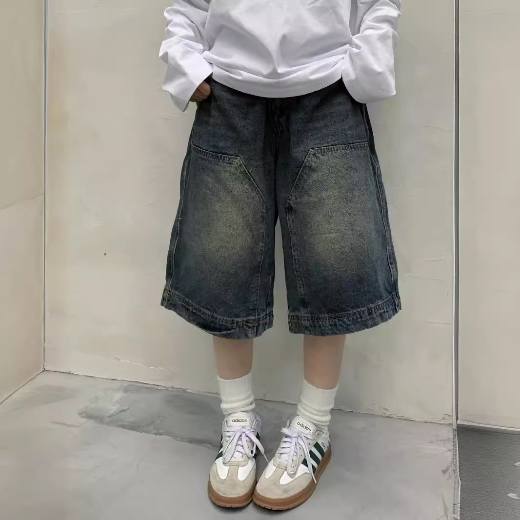 Kadınlar Y2K Vintage Bol Paça  - Denim Shorts Women incelemesi ve fiyatı