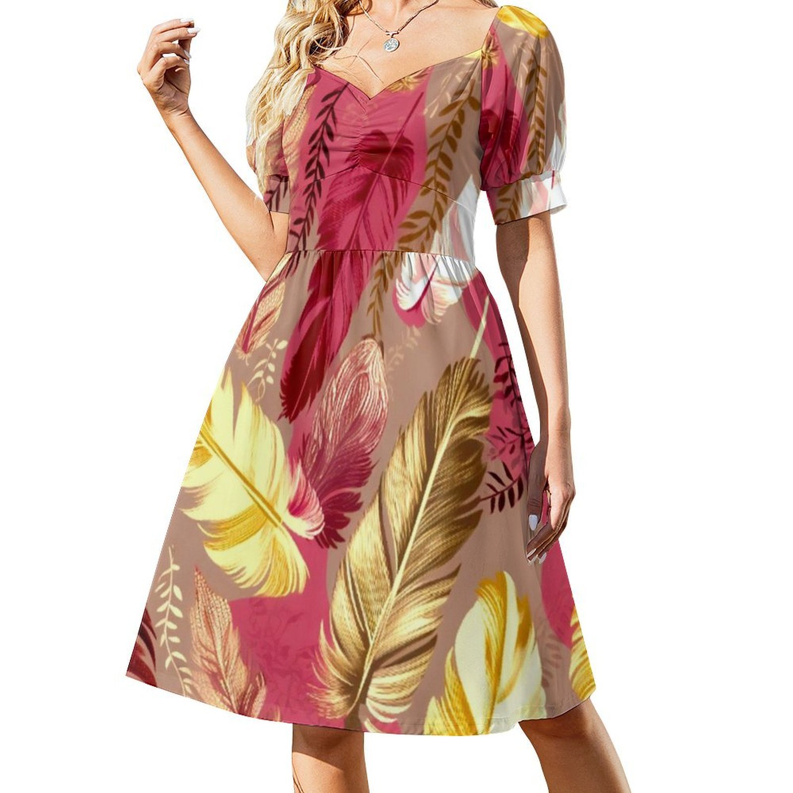 Tüyler-Fuşya Zeytin Yeşili All - Women Fashion Gown incelemesi ve fiyatı