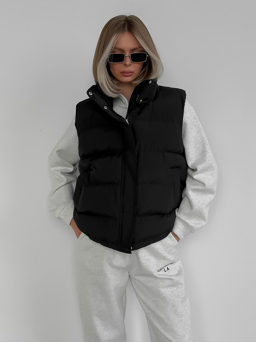 Kadın Sonbahar Kış Kolsuz Kapü - Puffer Vest Fashion Women incelemesi ve fiyatı