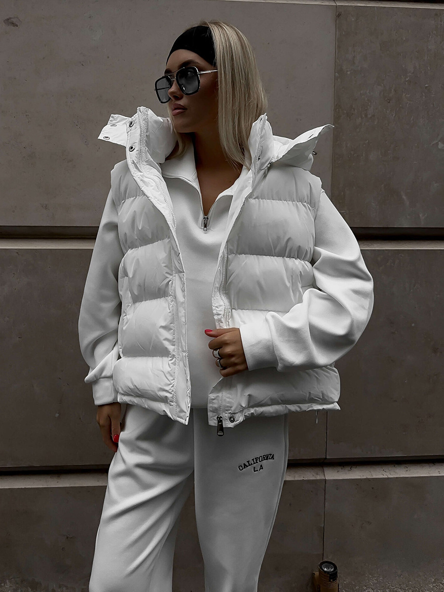 Kadın Sonbahar Kış Kolsuz Kapü - Puffer Vest Fashion Women incelemesi ve fiyatı