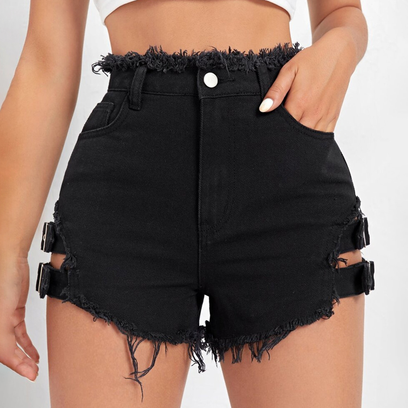 Kadınlar Yüksek Bel Kot Şort Y - Denim Shorts Women incelemesi ve fiyatı
