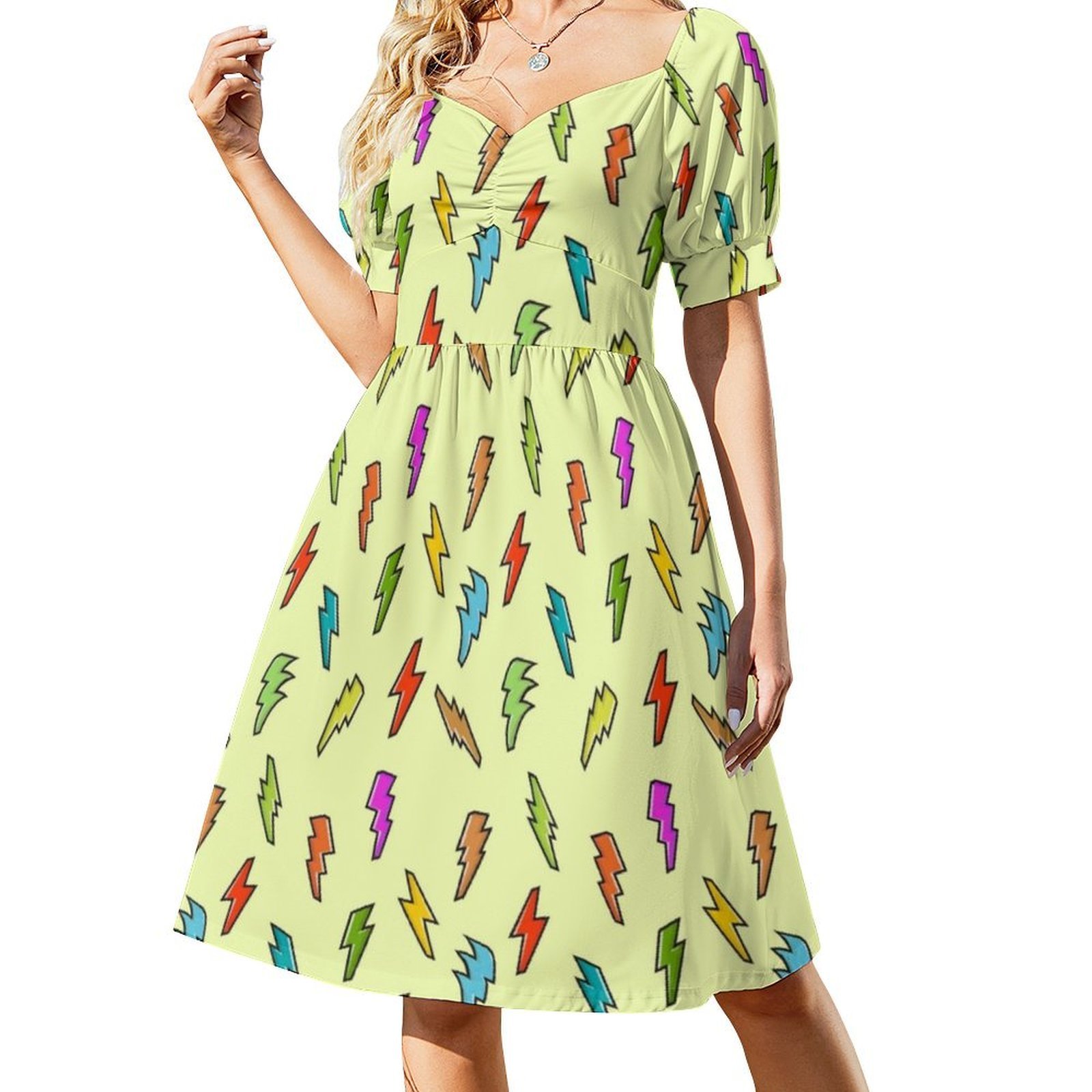 Şimşek Desenli Boho Şık Elbise - Women Fashion Gown incelemesi ve fiyatı