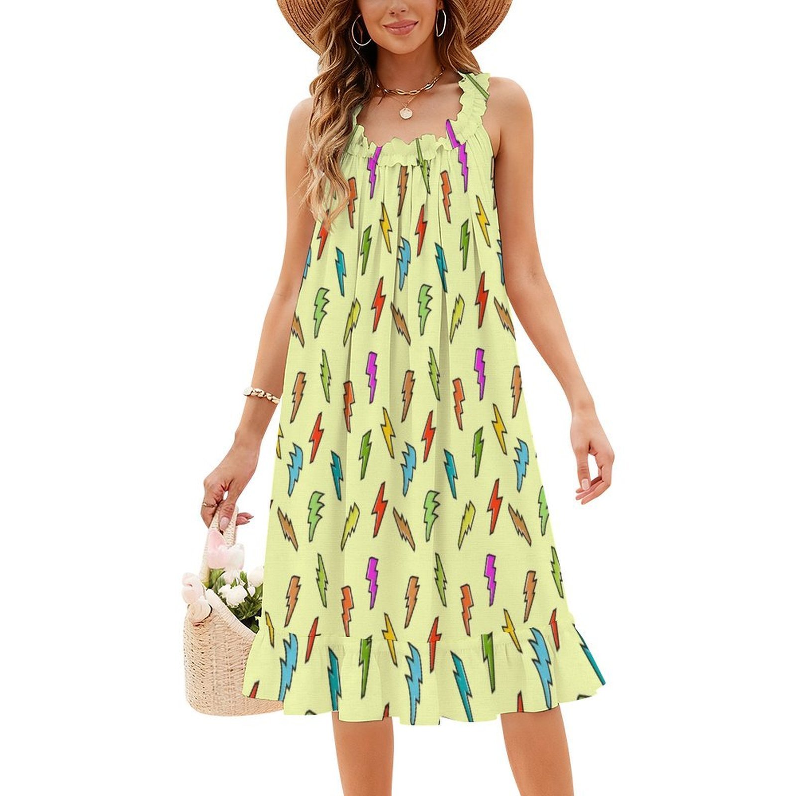 Şimşek Desenli Boho Şık Elbise - Women Fashion Gown incelemesi ve fiyatı