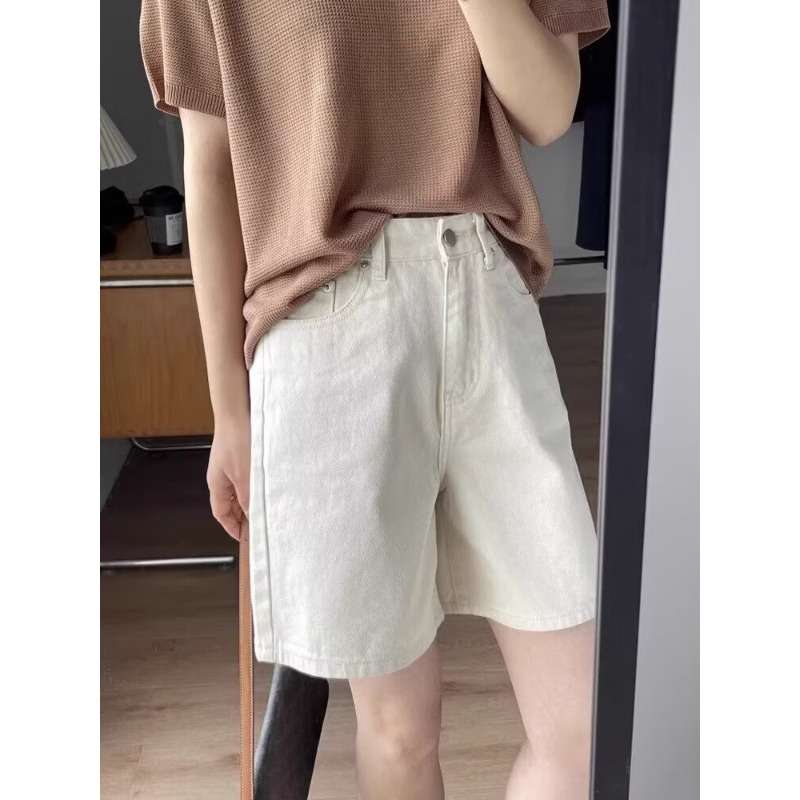 Denim Şort Kadın Kot Beyaz Düz - Denim Shorts Women incelemesi ve fiyatı