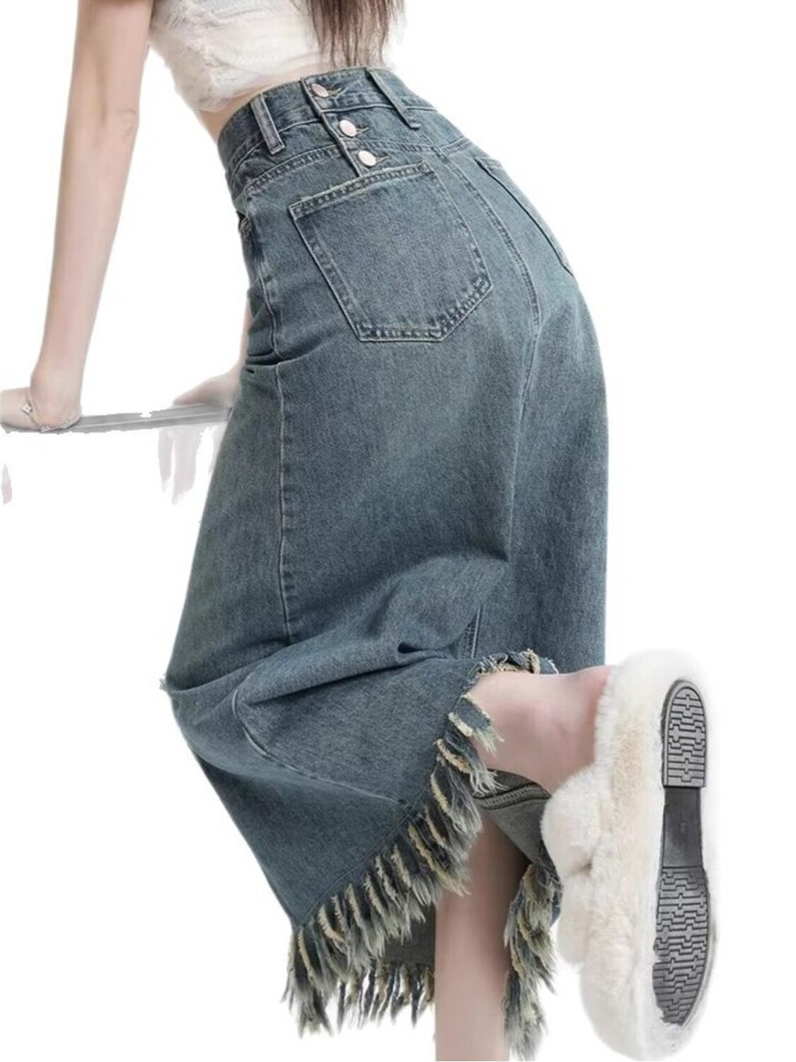 Kadın Yüksek Bel Vintage Yıkan - Denim Shorts Women incelemesi ve fiyatı