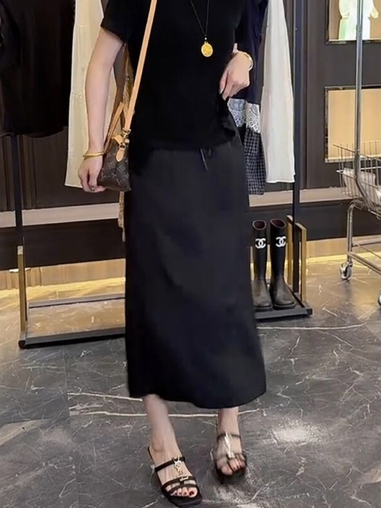 Büyük Beden Kadın Saten A Kesi - A-Line Skirt Midi incelemesi ve fiyatı