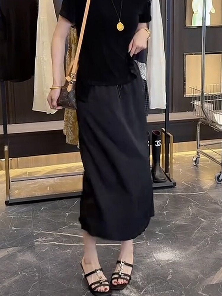 Büyük Beden Kadın Saten A Kesi - A-Line Skirt Midi incelemesi ve fiyatı