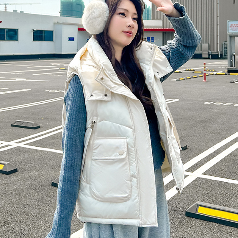 2025 Büyük Cepli Bol Kapüşonlu - Puffer Vest Fashion Women incelemesi ve fiyatı