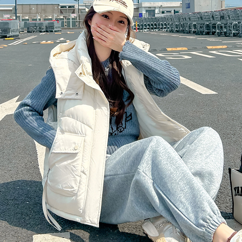 2025 Büyük Cepli Bol Kapüşonlu - Puffer Vest Fashion Women incelemesi ve fiyatı