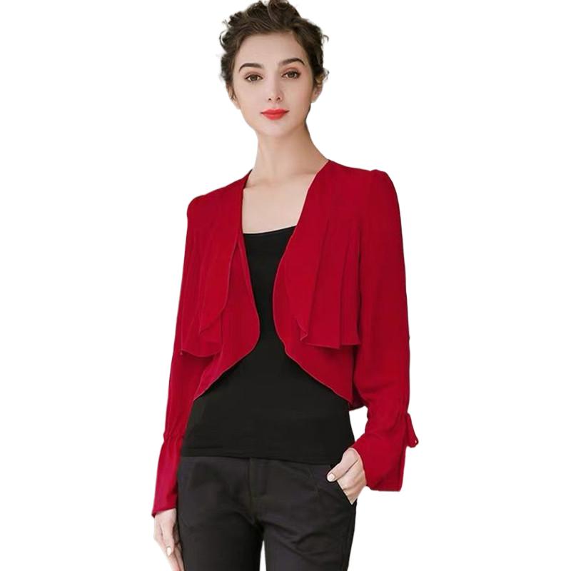 Kadınlar Fırfırlı Kol ince şif - Kimono Cardigan Women incelemesi ve fiyatı