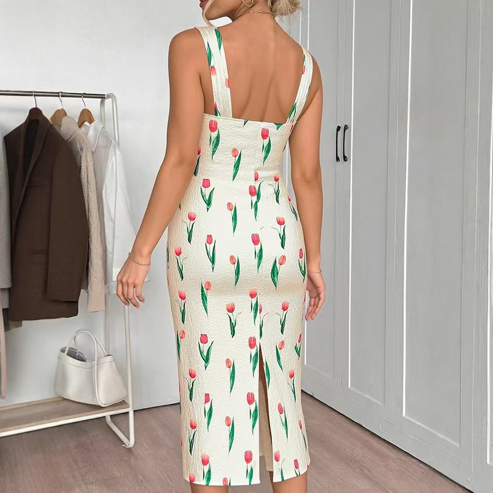Modaya Uygun Çiçek Desenli Kır - A-Line Skirt Midi incelemesi ve fiyatı