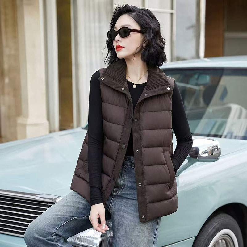 Yeni Düşük Yaka Bol Kesim Moda - Puffer Vest Fashion Women incelemesi ve fiyatı