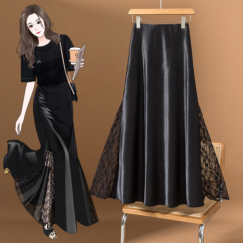 Şık Dantel Ekli Balık Etekli M - A-Line Skirt Midi incelemesi ve fiyatı