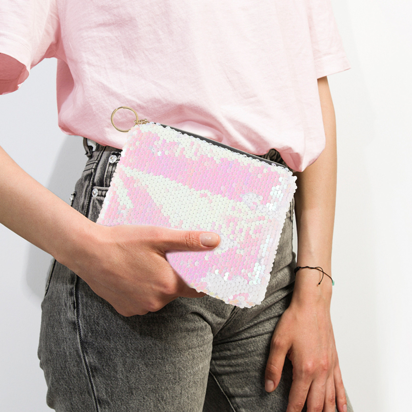 1 adet Payetli Pembe Dayanıklı - Coin Purse Women incelemesi ve fiyatı